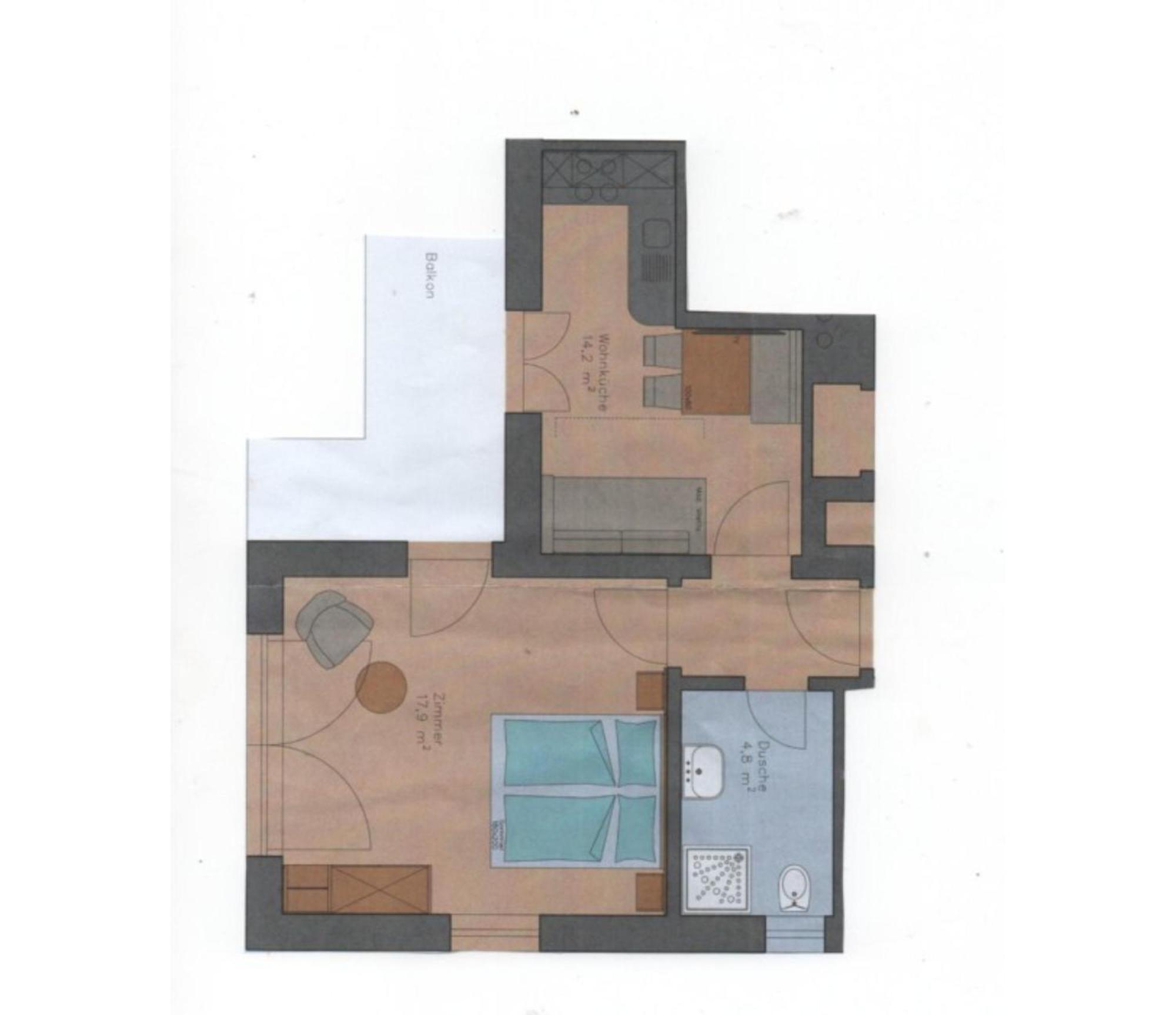 Froehlichhof Wohnung Apfelbluete 拉古多 外观 照片